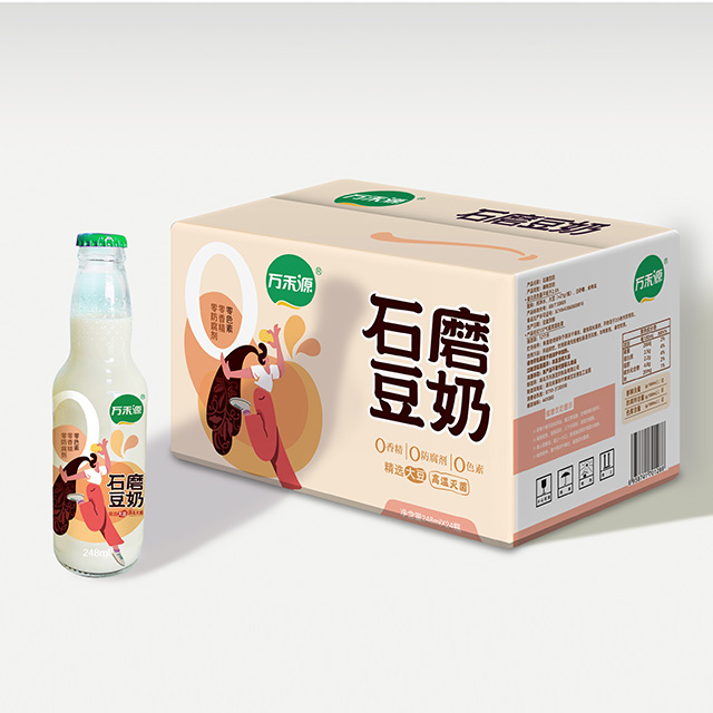 万禾源石磨豆奶275ML（蓝色